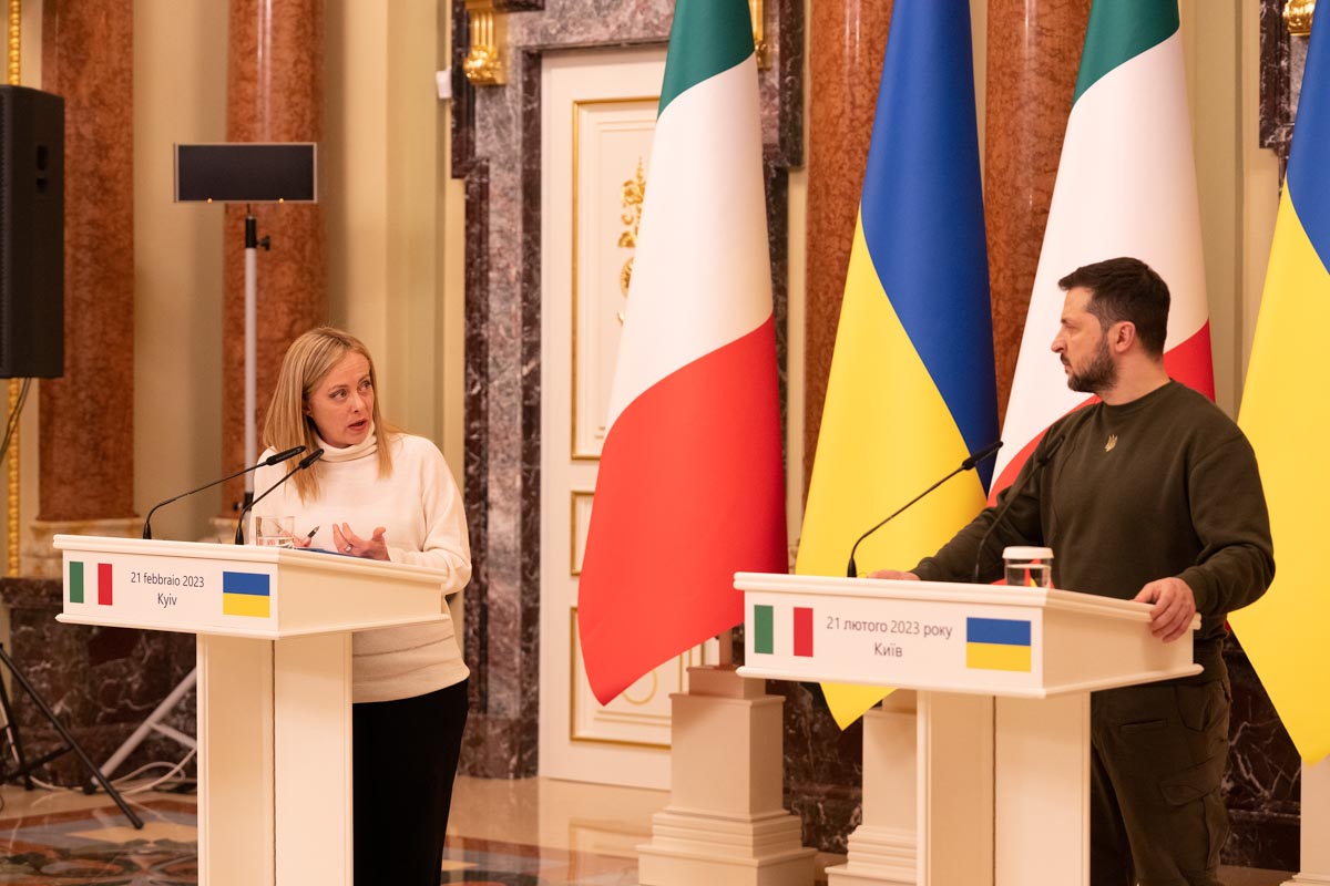 Incontro Meloni-Zelensky a Kiev