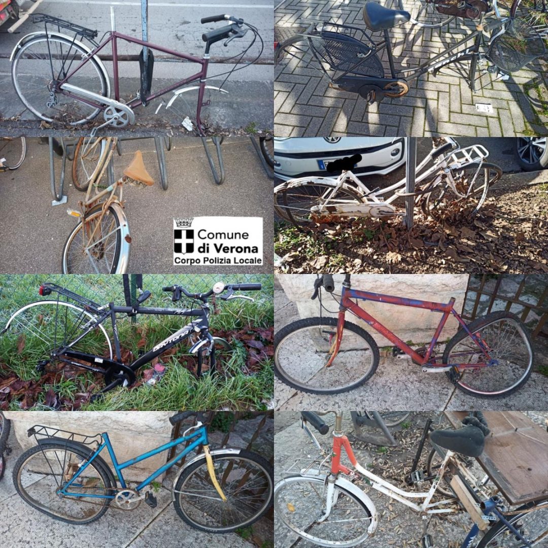 Rottami biciclette recuperati Verona