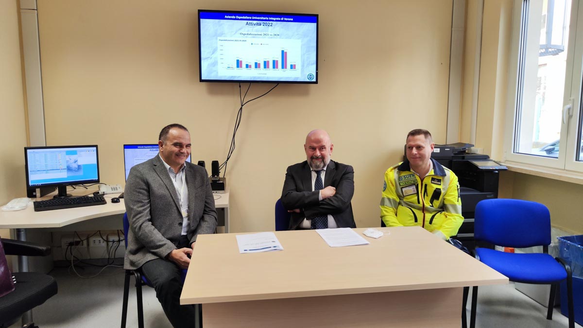 Suem 118 - presentazione dati 2022 - da sx Valerio, Bravi e Manzini