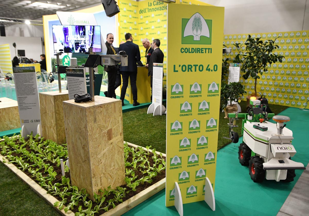 Il primo orto 4.0 presentato nello stand Coldiretti a Fieragricola Tech a Verona