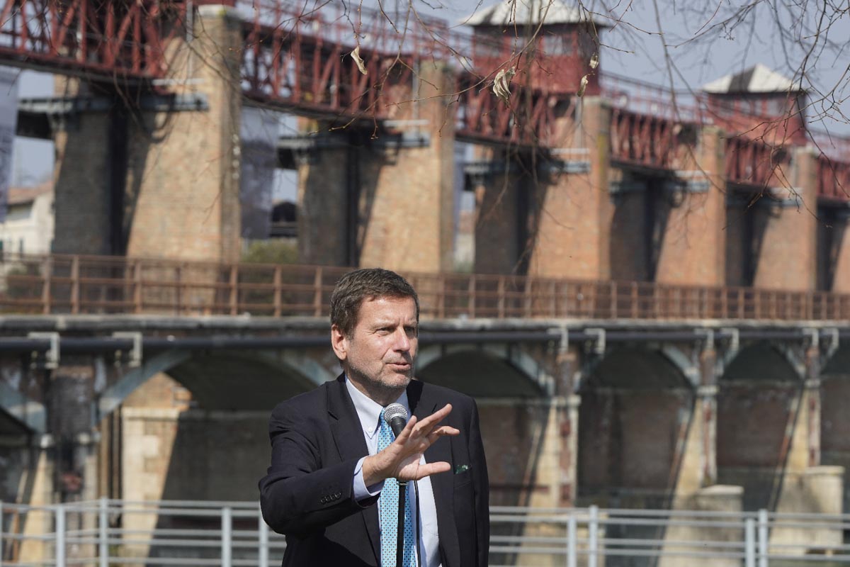 Federico Testa, presidente Agsm Aim, alla Diga del Chievo