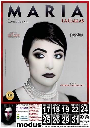 Maria Callas Teatro Modus Verona