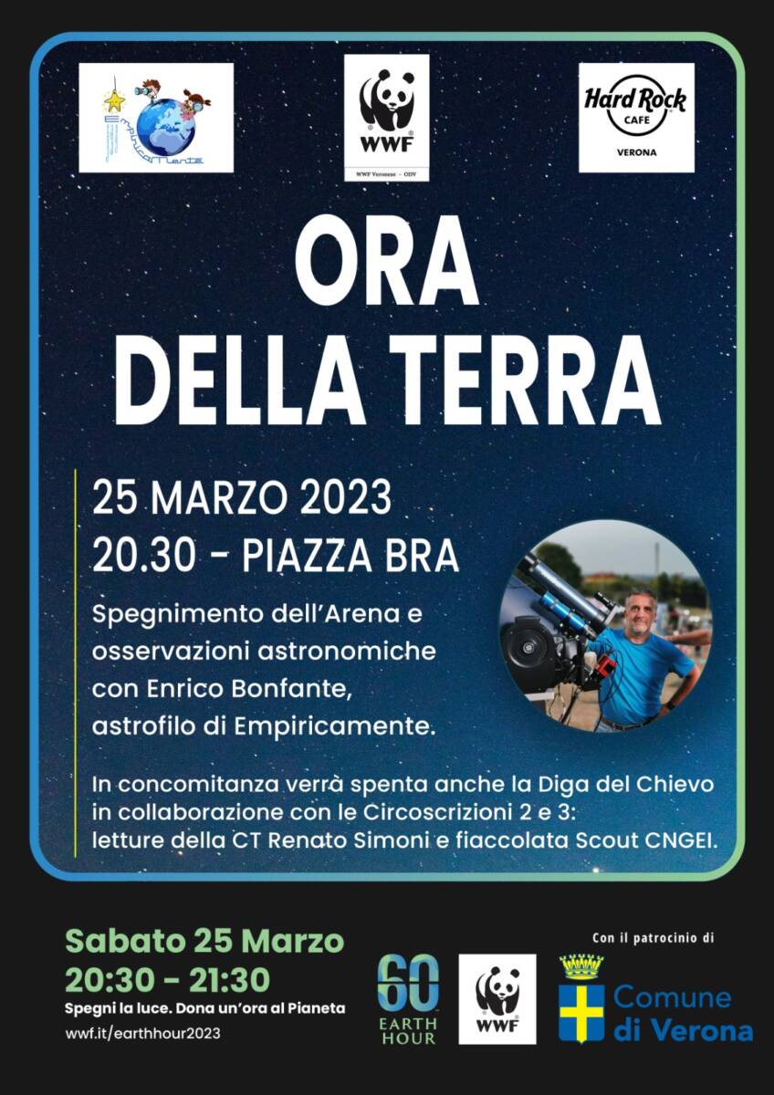 Locandina Earth Hour Verona