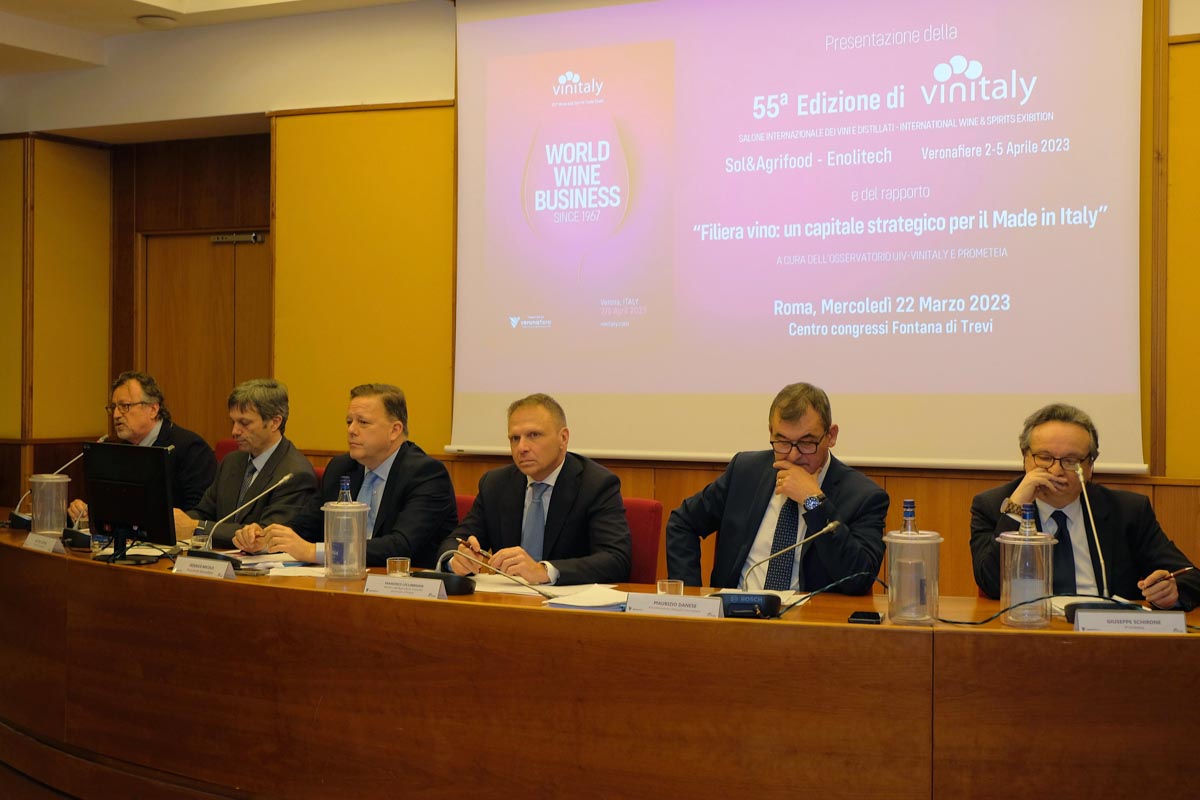 Presentazione Vinitaly 2023 a Roma. Foto Veronafiere-Ennevifoto