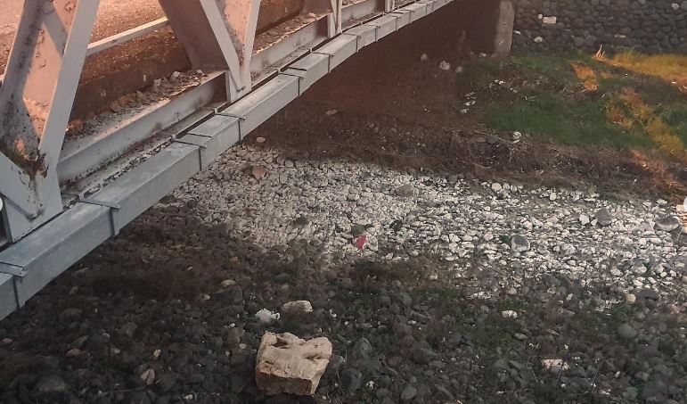 Una delle immagini del torrente Alpone diffuse dalla consigliera regionale Cristina Guarda