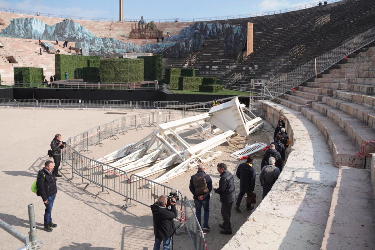 Incidente Stella Arena - visita perito