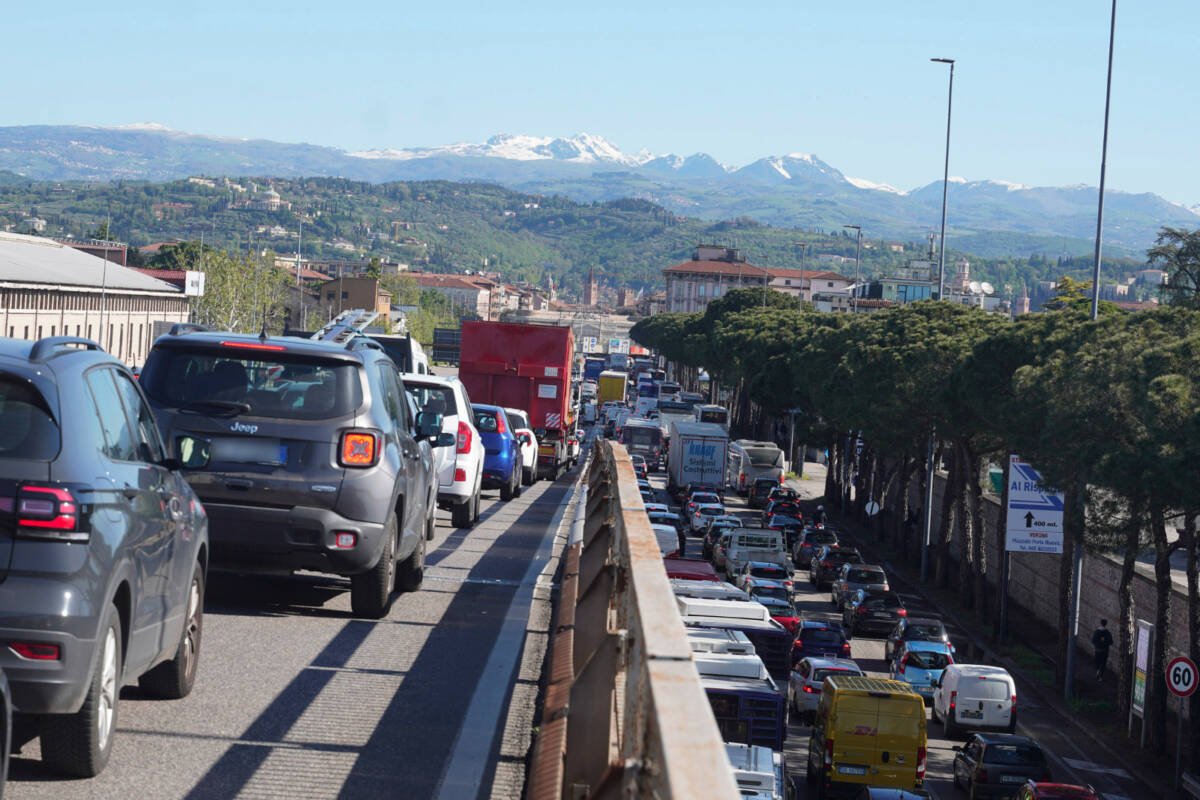 Traffico a Verona per i cantieri filobus mercoledì 26 aprile 2023
