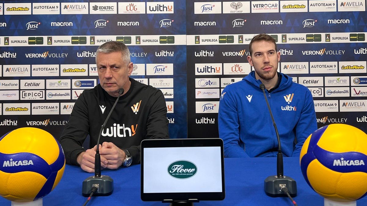 Verona Volley - Stoytchev e Cortesia