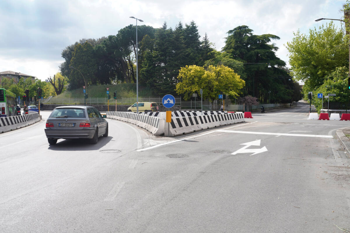 Traffico viabilità Verona cantieri filobus