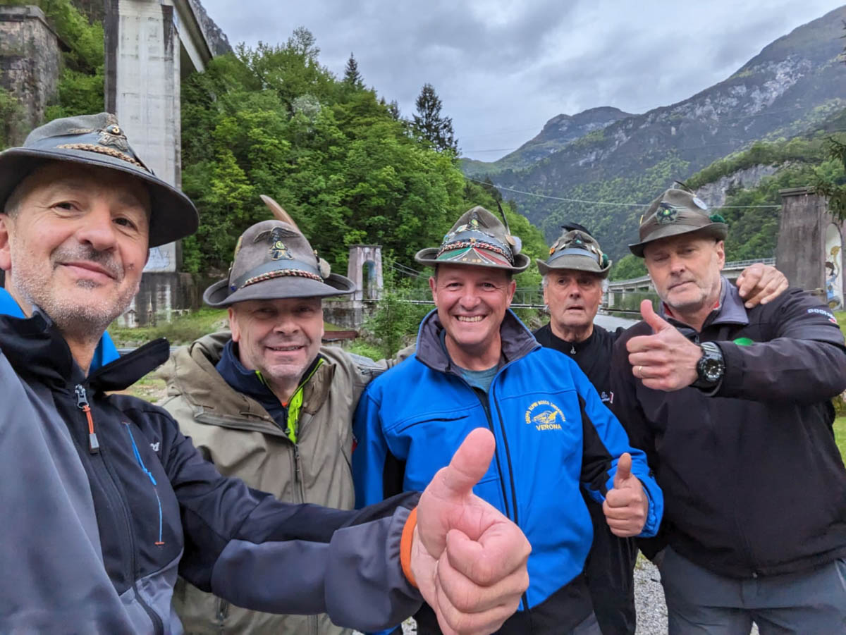 Alpini a Udine a piedi da Bosco Chiesanuova