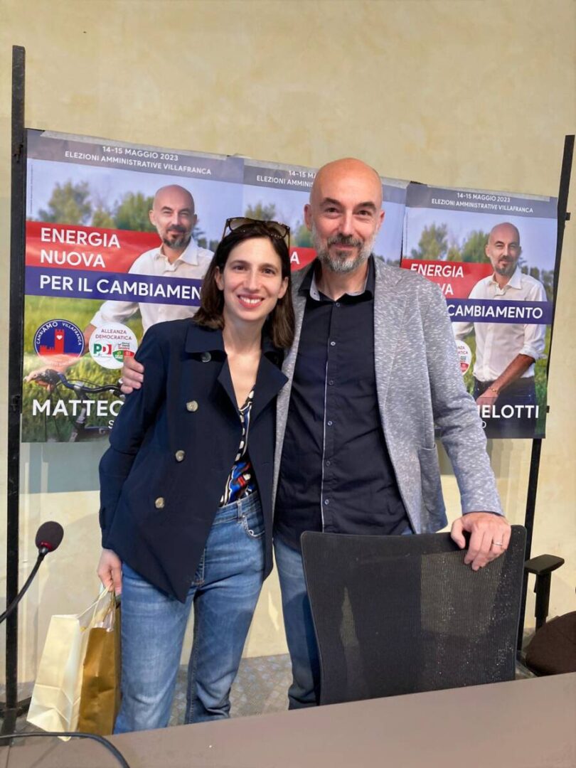 Elly Schlein Villafranca Verona Matteo Melotti