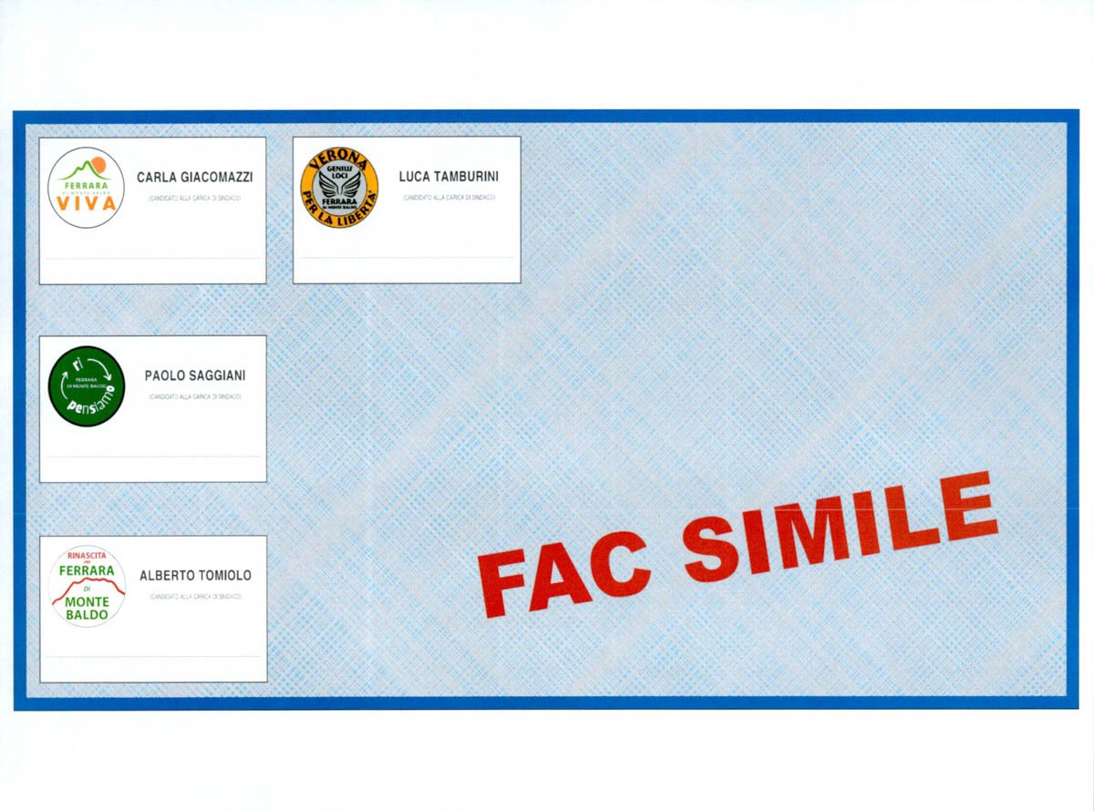 Fac simile scheda Ferrara di Monte Baldo