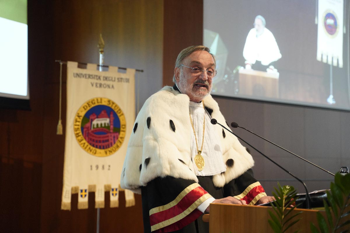 Il rettore dell'Università di Verona Pier Francesco Nocini