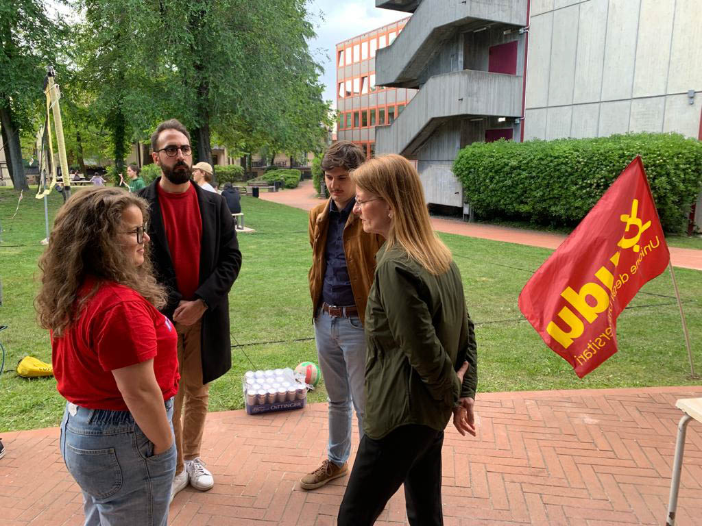 Piva, Buffolo, Bissoli - protesta studenti