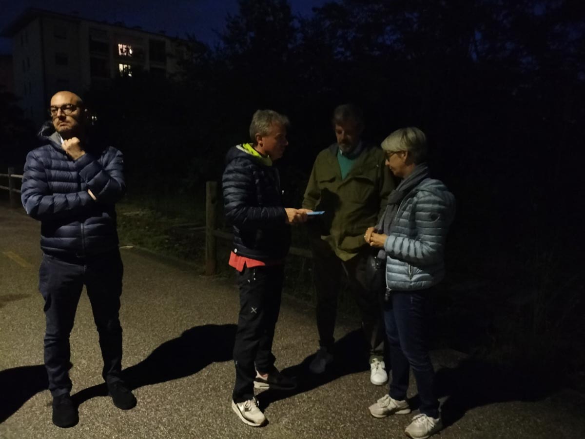 Santa Lucia - sopralluogo serale amministrazione - sicurezza