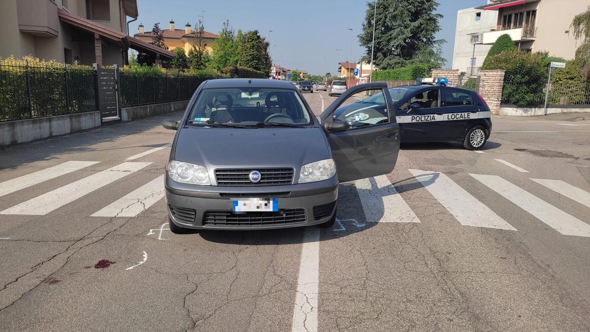 Investimento pedone sulle strisce a Villafranca di Verona