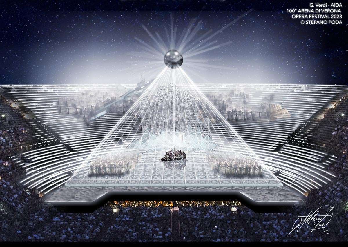 Arena di Verona Opera Festival bozzetto Aida 2023