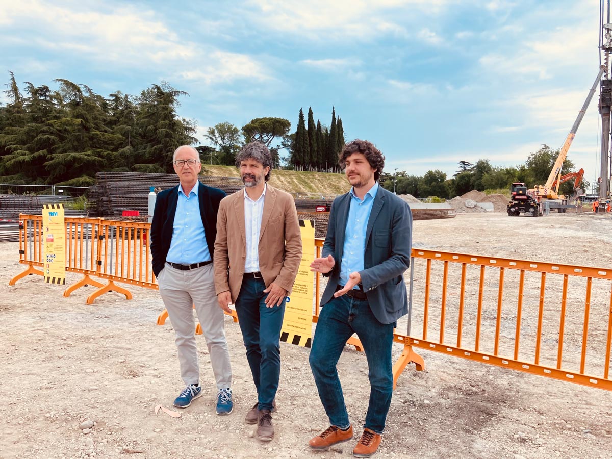 Cantiere filobus via città di nimes - Mazza, Tommasi, Ferrari