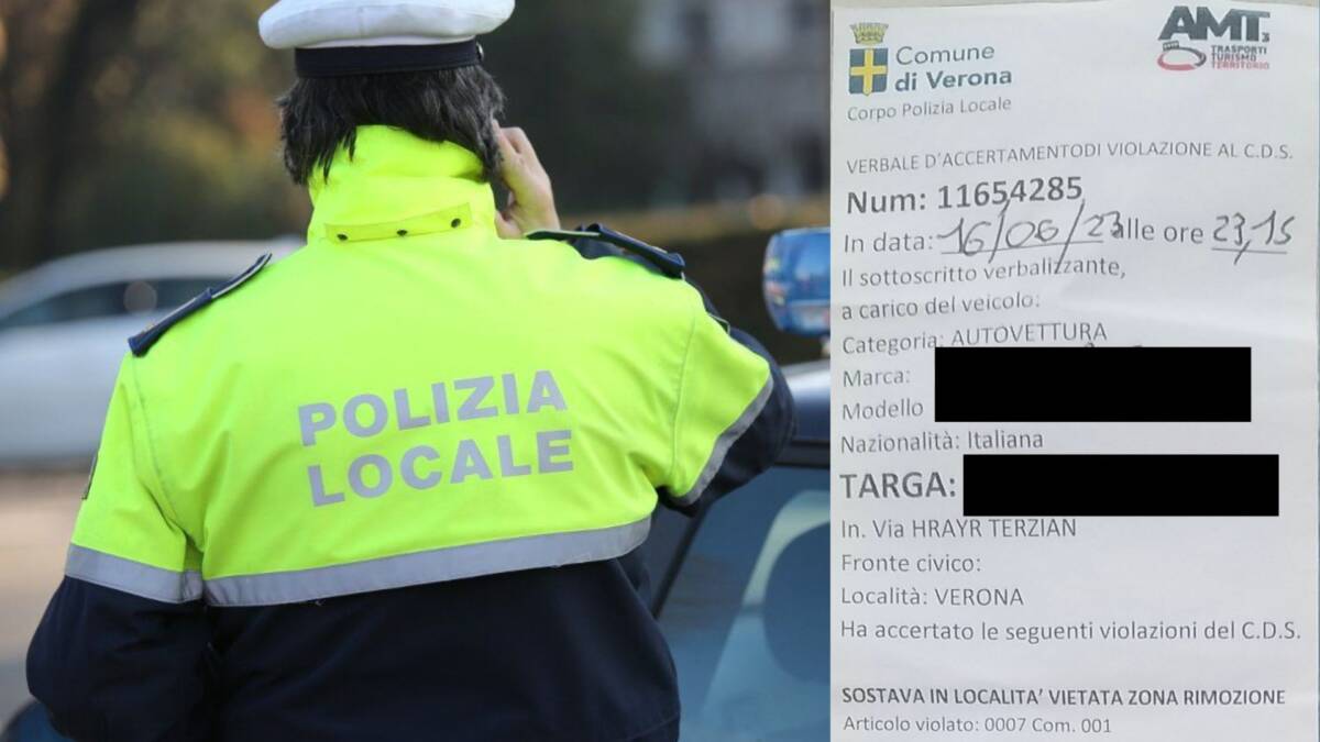 false multe polizia locale di verona