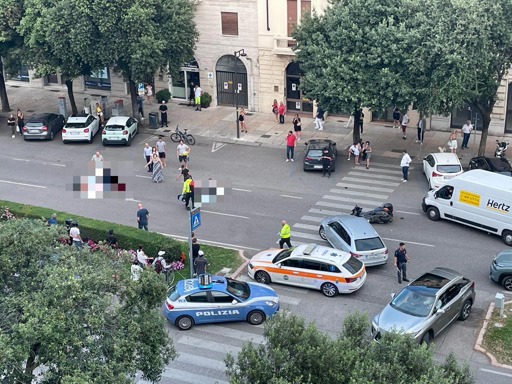 Incidente in Corso Porta Nuova a Verona