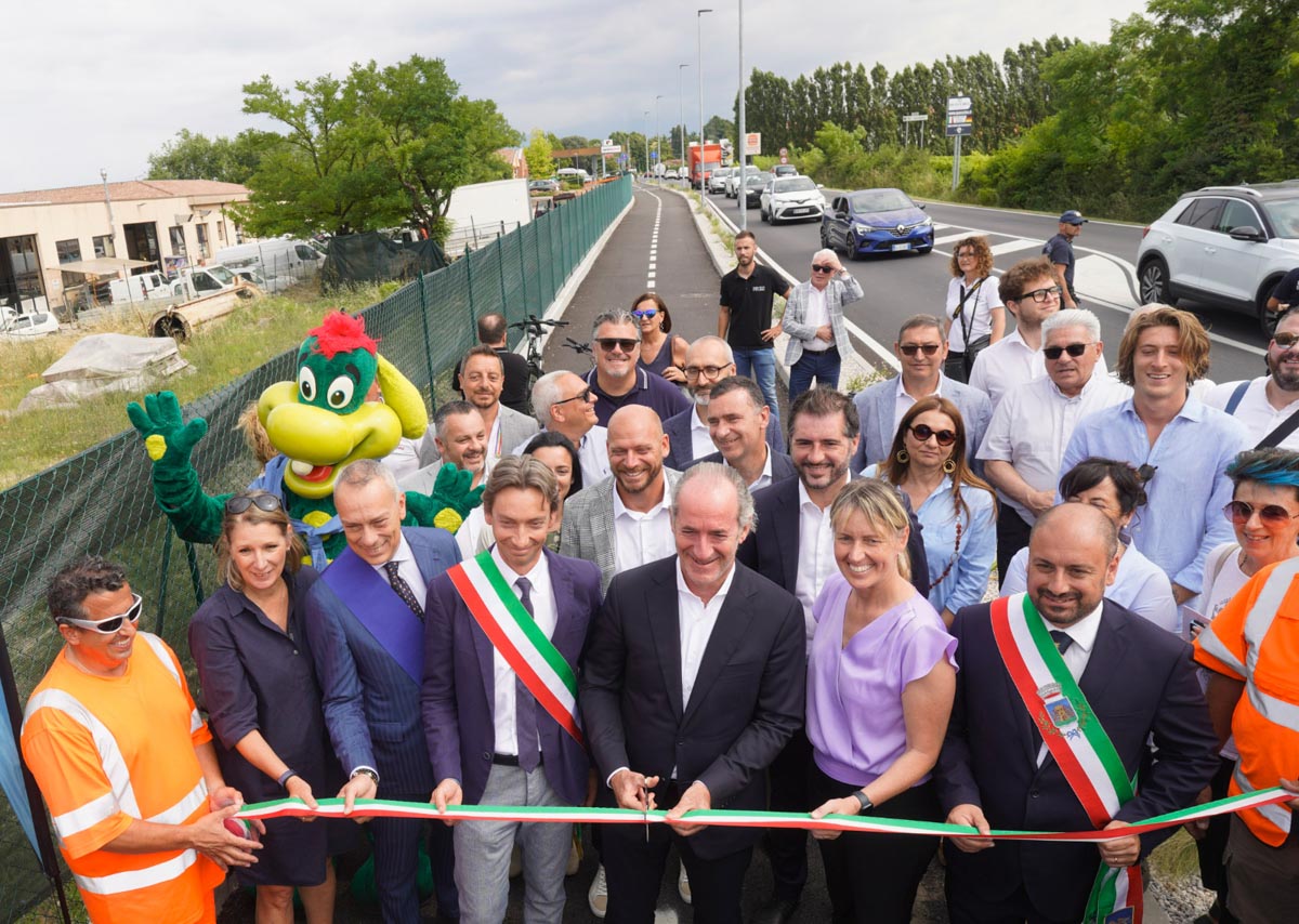 Inaugurazione tratto ciclovia del Garda a Lazise