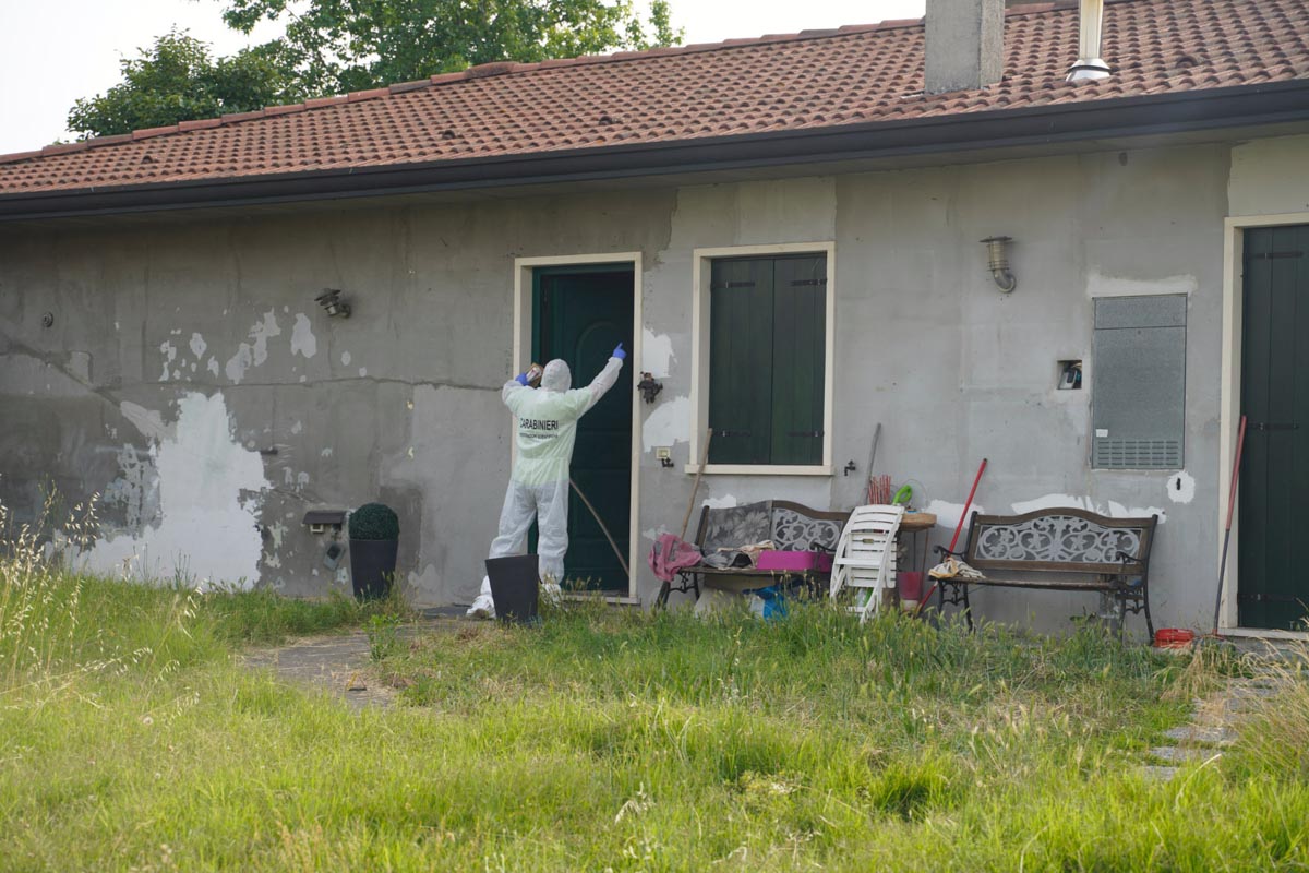 Il luogo dell'omicidio a Prova di San Bonifacio