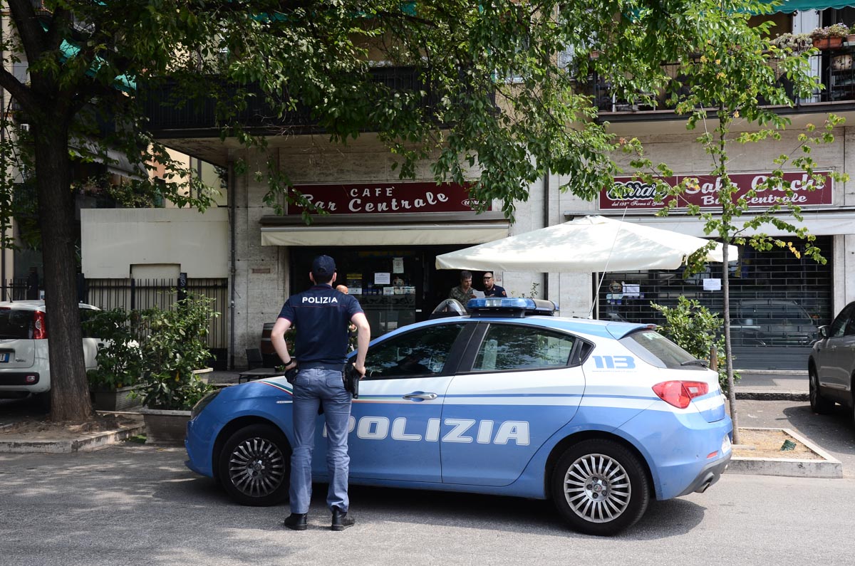 Polizia Verona - Bar Centrale piazza Olimpia