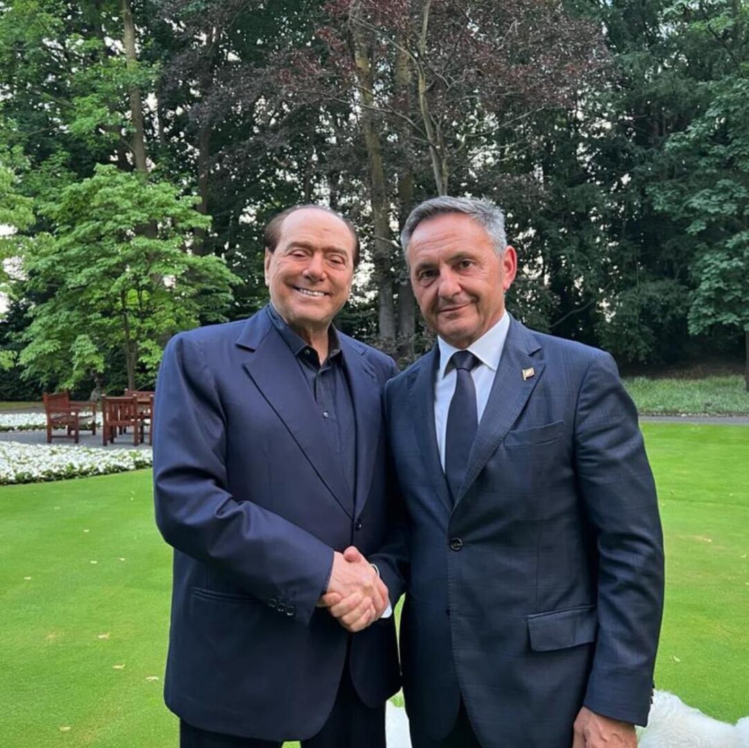 Silvio Berlusconi e Claudio Melotti