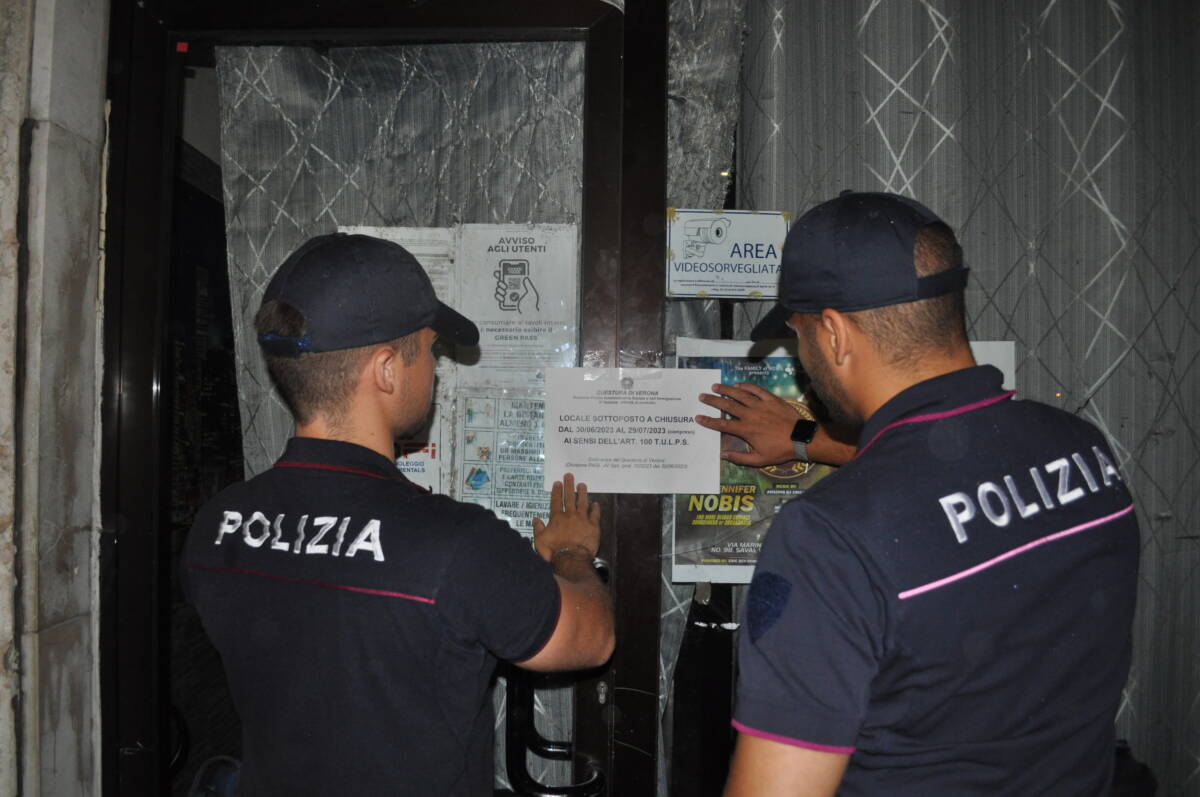 Bar New Generation Verona Polizia