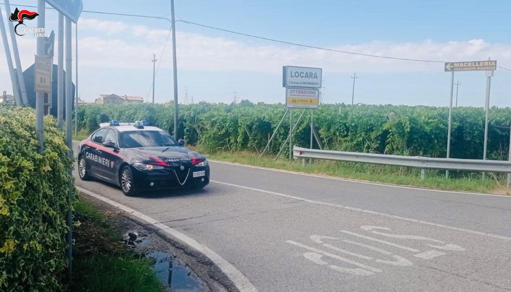 Carabinieri San Bonifacio - fuga e incidente