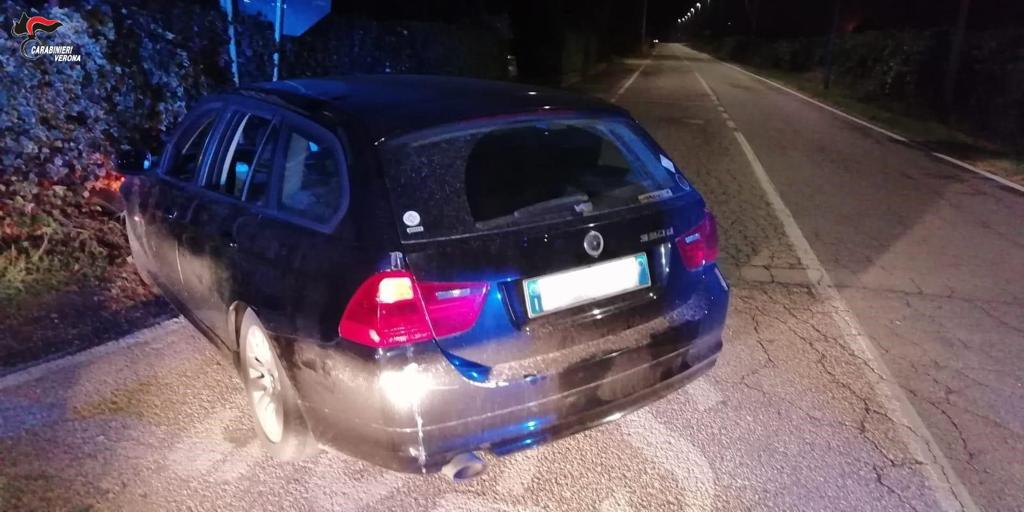 Carabinieri San Bonifacio - fuga e incidente