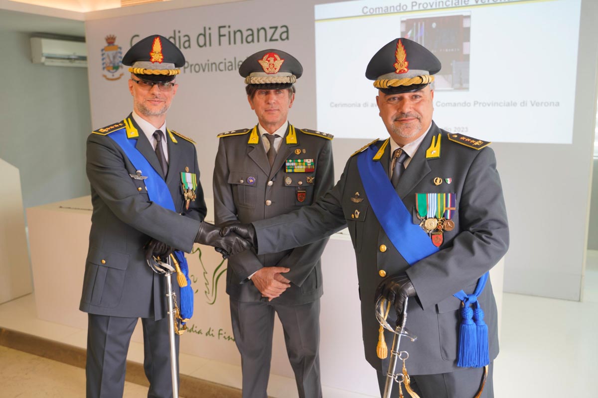 Guardia di Finanza Verona - avvicendamento Francavilla-Savarese