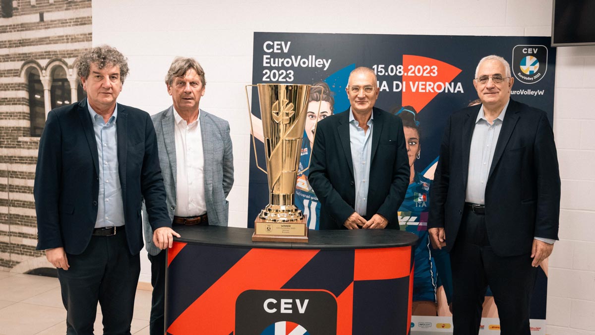 Impatto economico EuroVolley - da sx Bianchini, Maso, Artelio, Ghiretti