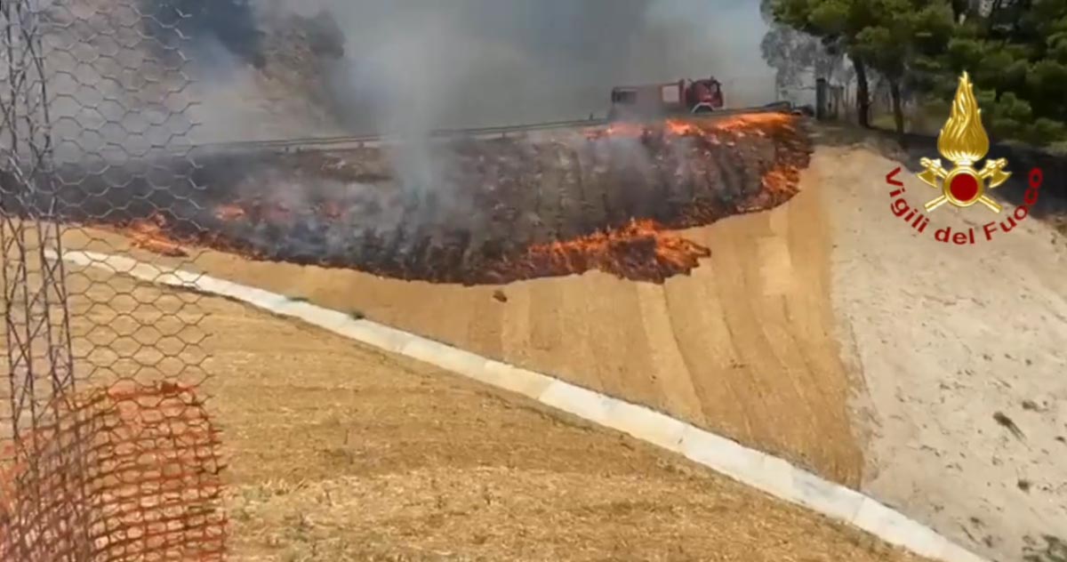 Incendi sud Calabria - Vigili del fuoco