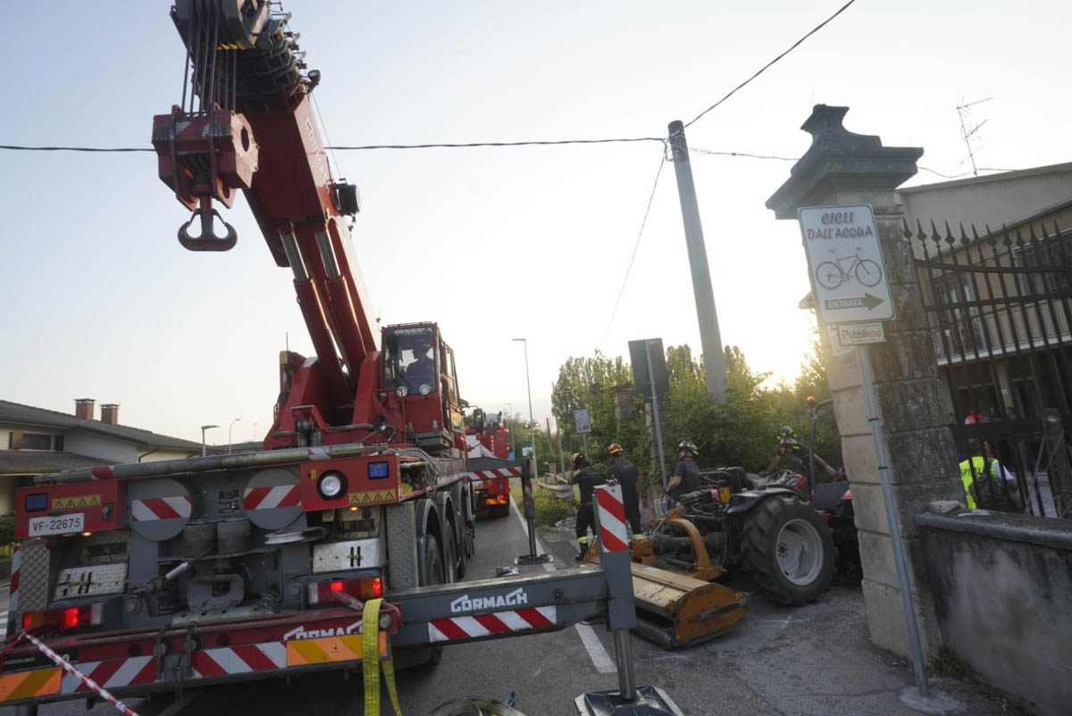 Incidente trattore Bonferraro