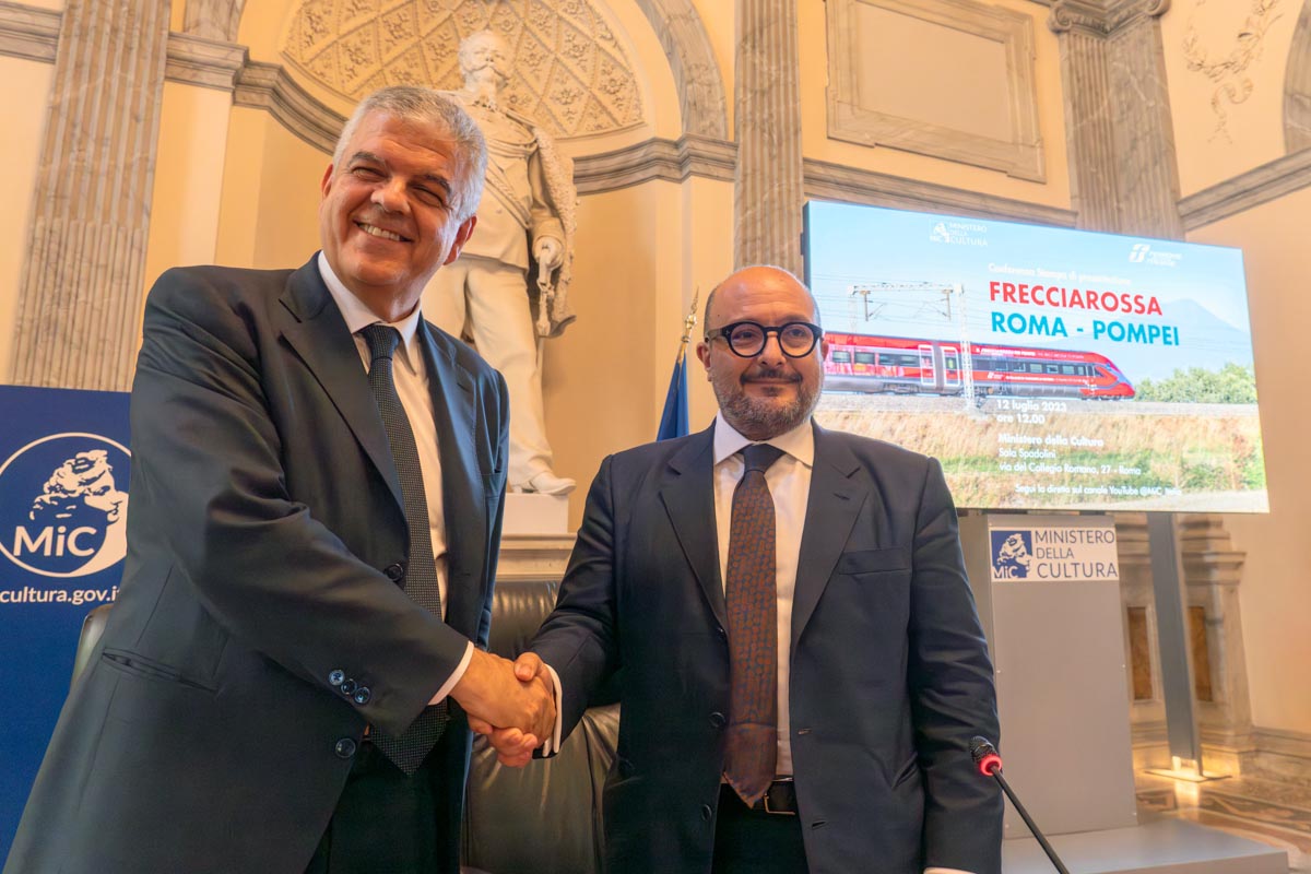 Luigi Ferraris e Gennaro Sangiuliano - Foto: Agnese Sbaffi, Emanuele Antonio Minerva - © Ufficio Stampa e Comunicazione MiC