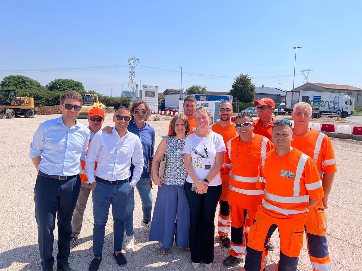 Mozzecane incrocio Cisa-Mediana - assessora De Berti