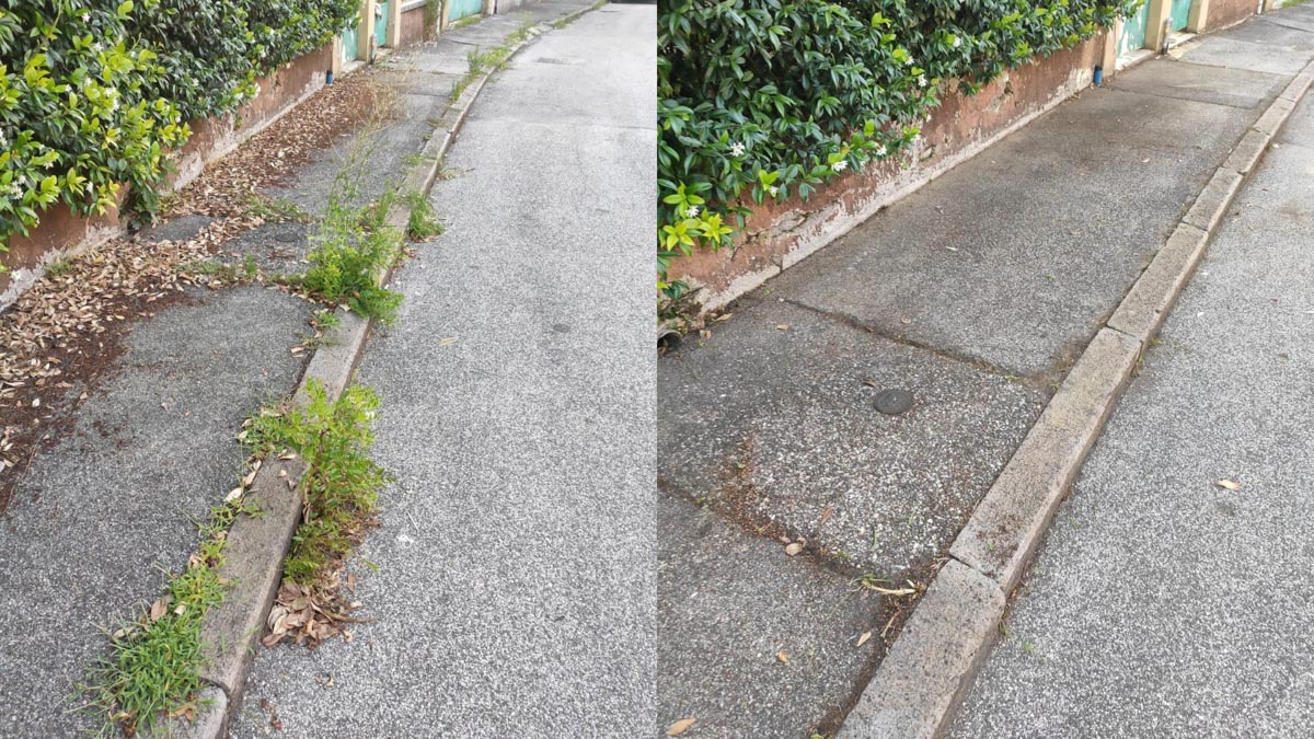 Sfalcio Verona prima e dopo