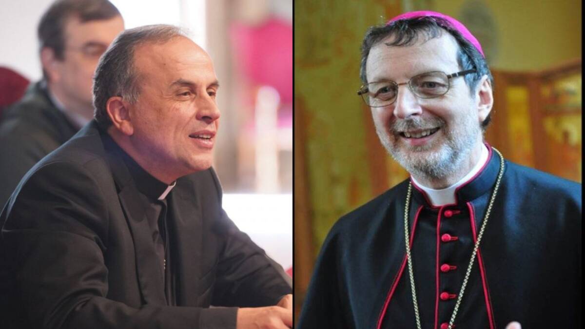 Vescovo di Verona Domenico Pompili e monsignor Claudio Gugerotti