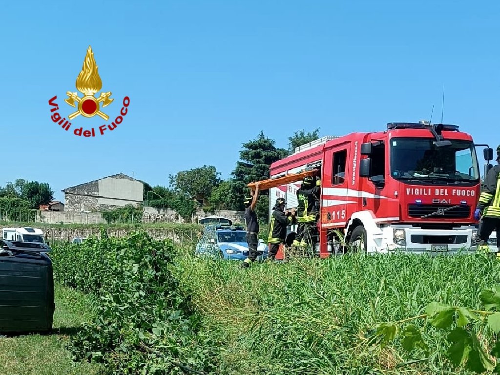 Vigili del Fuoco Cavaion Veronese incidente auto (2)