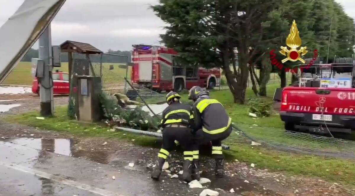Vigili del Fuoco - maltempo in Lombardia