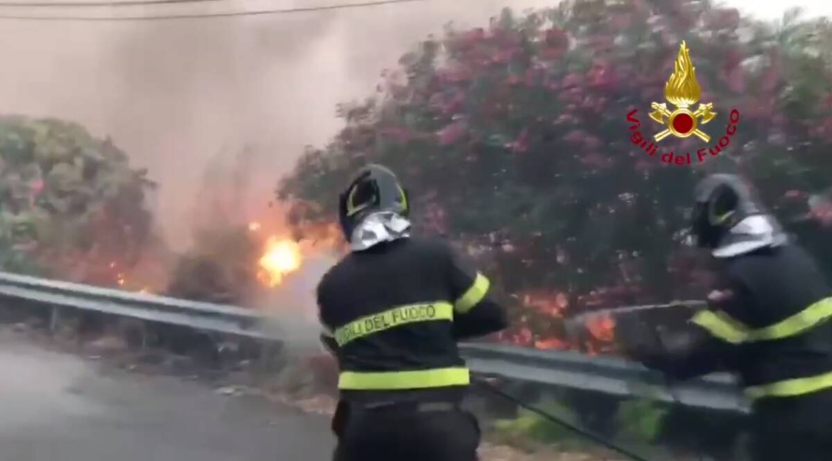 Vigili del fuoco - incendi Sicilia