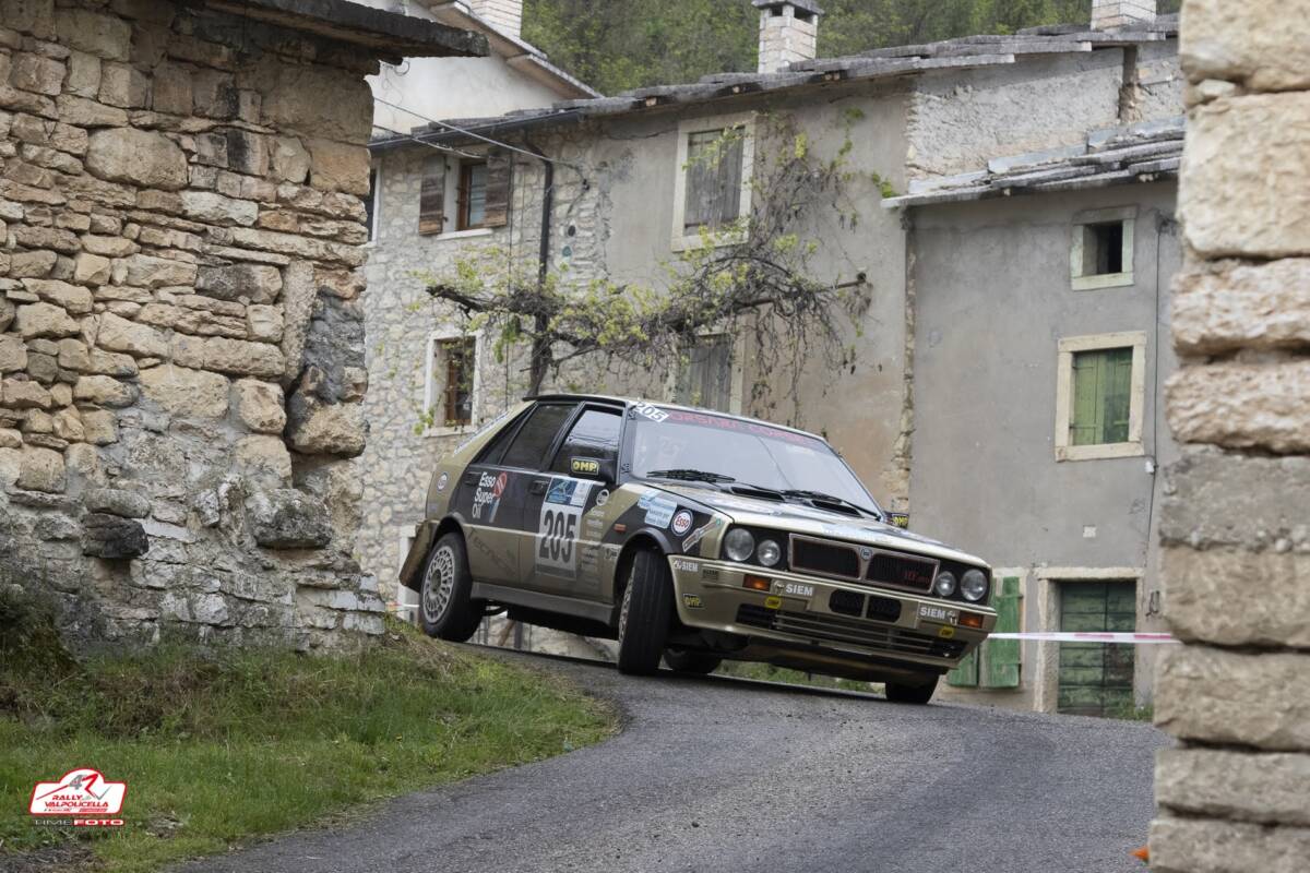 Zanini - Marcolini vincitori del Rally della Valpolicella Storico 2022 su Lancia Delta HF 4WD