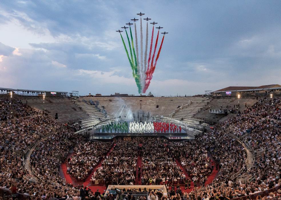 Aida 100 frecce tricolore Arena