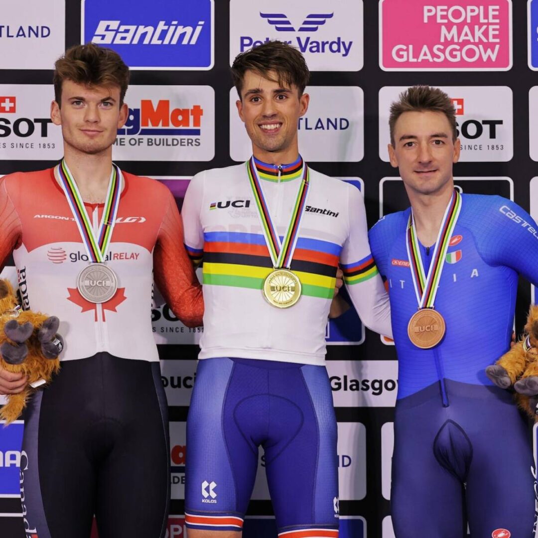 Elia Viviani bronzo mondiali ciclismo su pista Glasgow