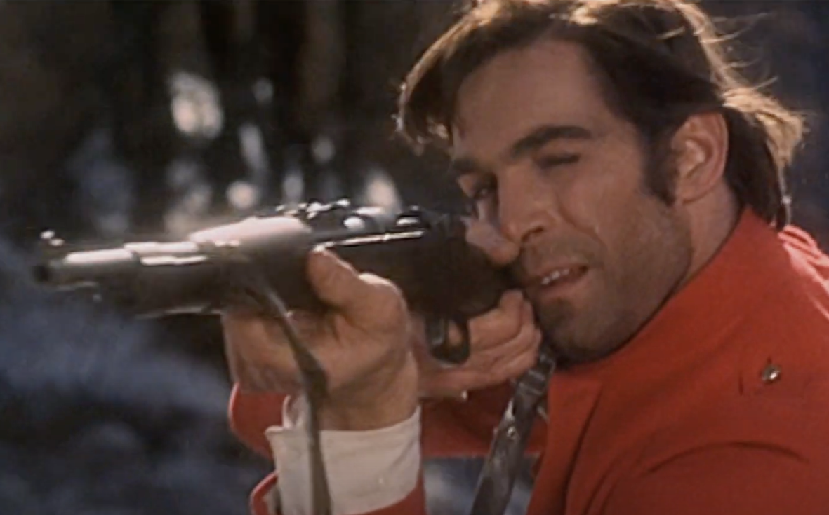 Fabio Testi in Giubbe Rosse, 1975.