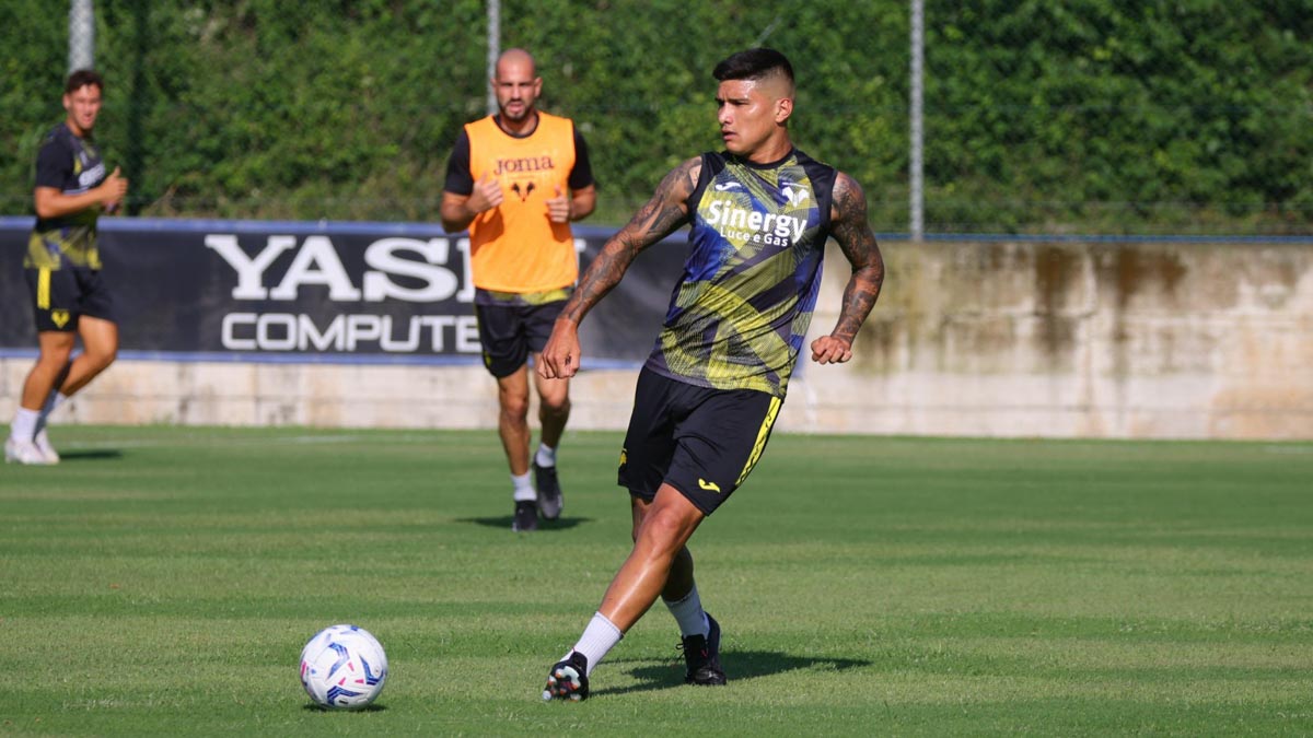 Hellas Verona allenamento in attesa di Hellas-Ascoli