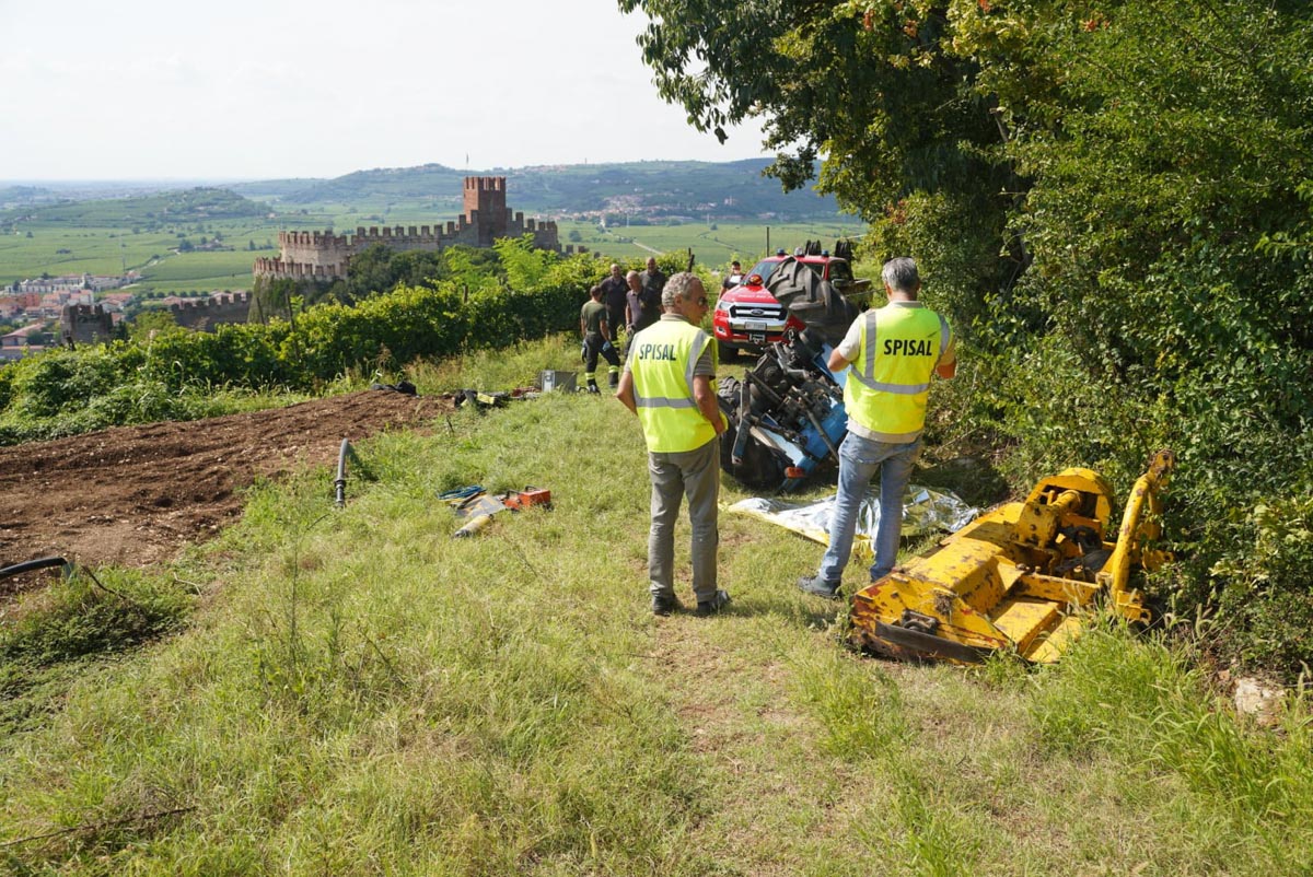 Incidente trattore Soave - Monte Bognolo
