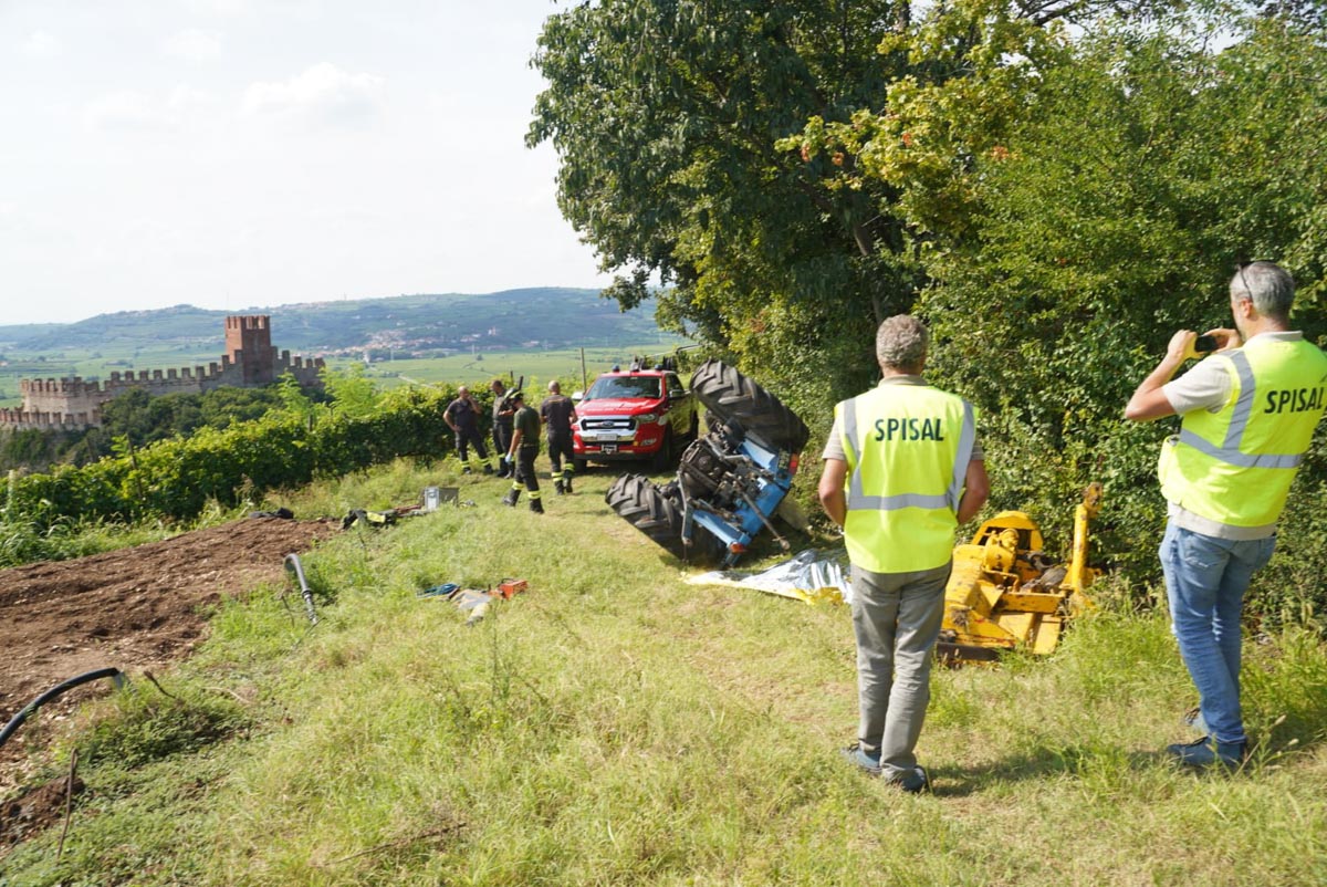 Incidente trattore Soave - Monte Bognolo