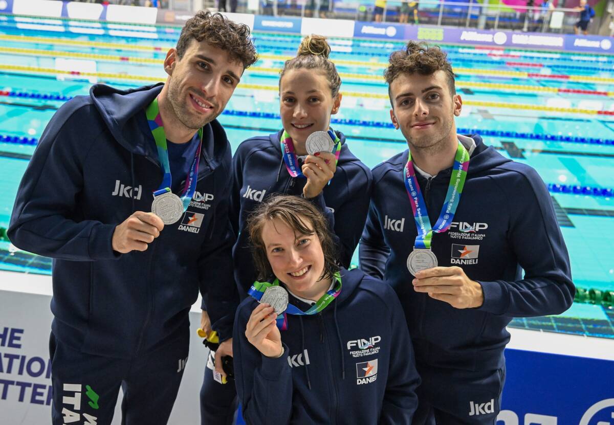 Stefano Raimondi Xenia Palazzo staffetta mondiali nuoto paralimpico